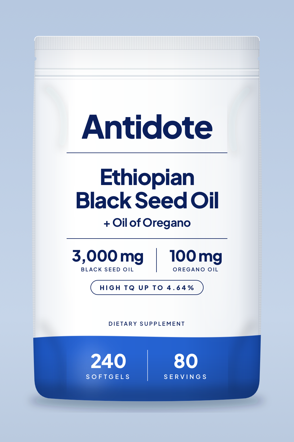 Ethiopian Black Seed Oil With Oil of Oregano, 240 Softgels.